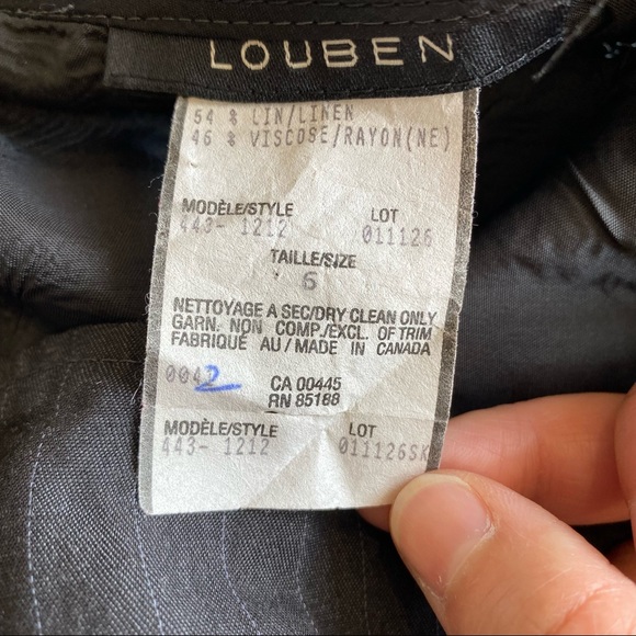 LOUBEN Ruffled Pinstripe Skirt - Picture 3 of 7